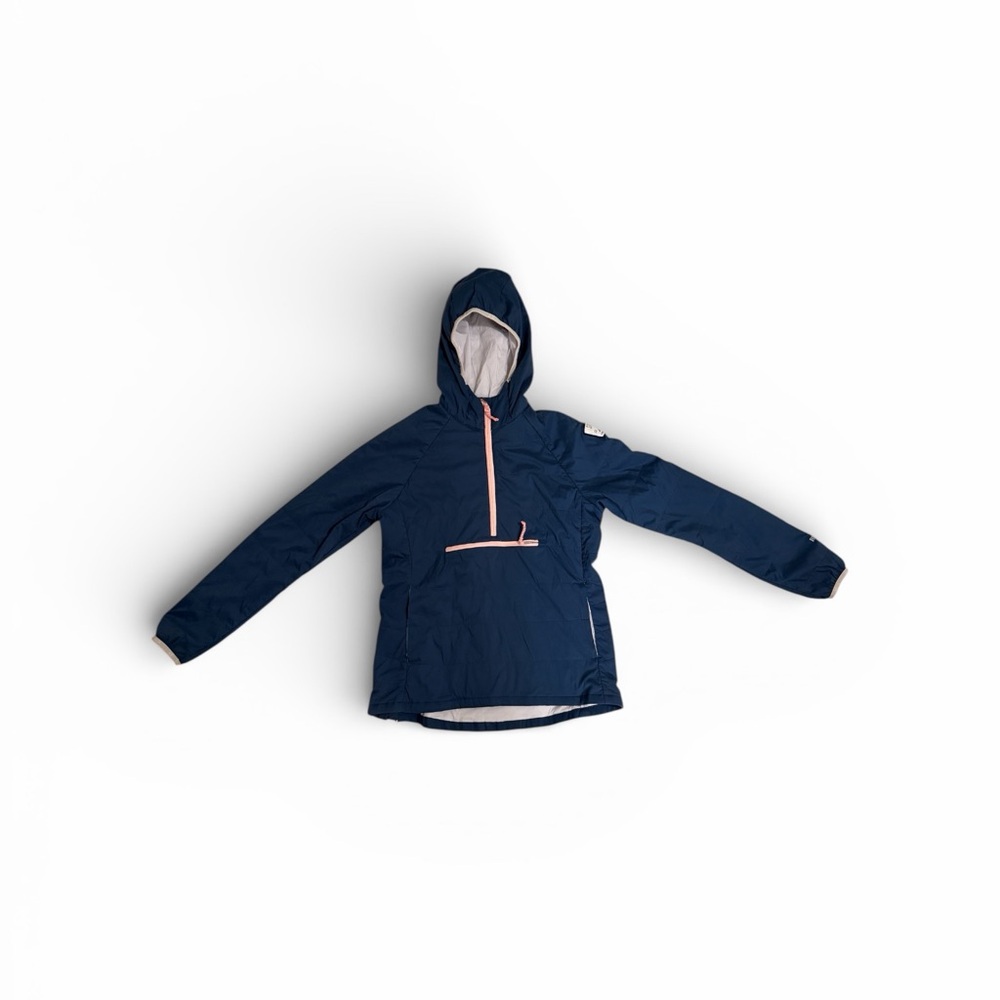 Strafe Navy Ski Jacket with Pink Details